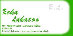 reka lakatos business card