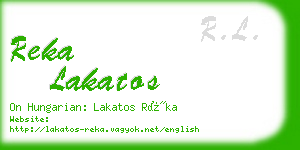 reka lakatos business card